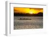 Evening Rowing in the Bay of Apia, Upolu, Samoa, South Pacific, Pacific-Michael Runkel-Framed Photographic Print