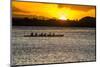 Evening Rowing in the Bay of Apia, Upolu, Samoa, South Pacific, Pacific-Michael Runkel-Mounted Photographic Print