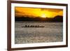 Evening Rowing in the Bay of Apia, Upolu, Samoa, South Pacific-Michael Runkel-Framed Photographic Print