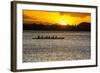 Evening Rowing in the Bay of Apia, Upolu, Samoa, South Pacific-Michael Runkel-Framed Photographic Print