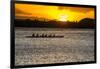 Evening Rowing in the Bay of Apia, Upolu, Samoa, South Pacific-Michael Runkel-Framed Photographic Print