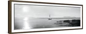 Evening Sail Black and White Crop-Sue Schlabach-Framed Premium Giclee Print