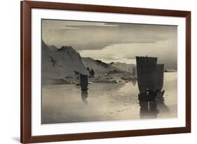 Evening Sailboats-Koson Ohara-Framed Art Print