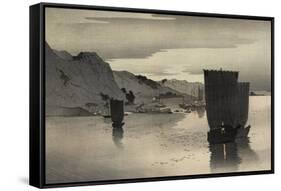 Evening Sailboats-Koson Ohara-Framed Stretched Canvas