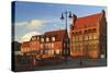 Evening Scene in the Old Town of Wismar-Jochen Schlenker-Stretched Canvas