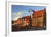 Evening Scene in the Old Town of Wismar-Jochen Schlenker-Framed Photographic Print