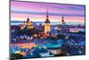 Evening Scenery of Tallinn, Estonia-Scanrail-Mounted Photographic Print