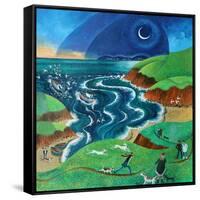 Evening Sea Breezes, 2017-Lisa Graa Jensen-Framed Stretched Canvas