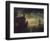 Evening Seascape-Claude Joseph Vernet-Framed Premium Giclee Print
