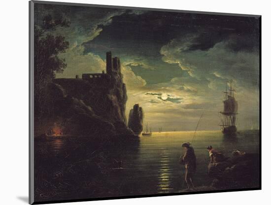 Evening Seascape-Claude Joseph Vernet-Mounted Premium Giclee Print