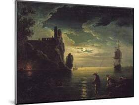 Evening Seascape-Claude Joseph Vernet-Mounted Giclee Print