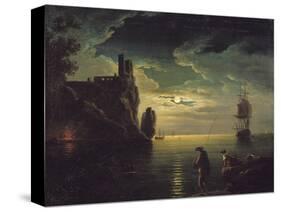 Evening Seascape-Claude Joseph Vernet-Stretched Canvas