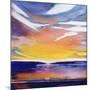 Evening Seascape-Lou Gibbs-Mounted Giclee Print