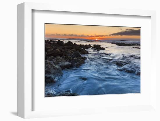 Evening Seaside, Las Americas, Tenerife, Canary Islands, Europe-Klaus Neuner-Framed Photographic Print