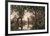 Evening Shadows, Backwater of the Murray, South Australia, 1880-Henry James Johnstone-Framed Giclee Print