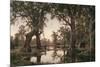 Evening Shadows, Backwater of the Murray, South Australia, 1880-Henry James Johnstone-Mounted Giclee Print