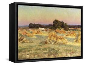 Evening Shadows-Viggo Pedersen-Framed Stretched Canvas