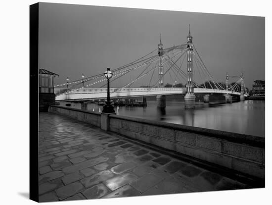 Evening Shower - Albert Bridge-Bill Philip-Stretched Canvas