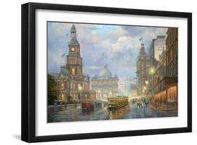 Evening Showers - Sydney-John Bradley-Framed Giclee Print