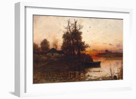 Evening Silence, 1894-Juli Julievich Klever-Framed Giclee Print