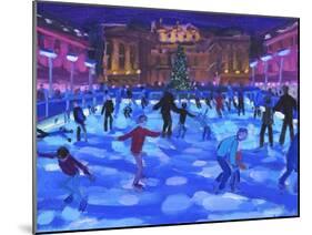 Evening skaters, Somerset House-Andrew Macara-Mounted Giclee Print