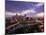 Evening Skyline Scene from St. Anthony Main, Minneapolis, Minnesota-Walter Bibikow-Mounted Photographic Print