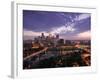 Evening Skyline Scene from St. Anthony Main, Minneapolis, Minnesota-Walter Bibikow-Framed Photographic Print