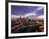 Evening Skyline Scene from St. Anthony Main, Minneapolis, Minnesota-Walter Bibikow-Framed Photographic Print