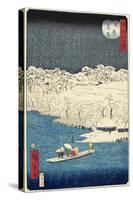 Evening Snow at Hashiba, November 1861-null-Stretched Canvas