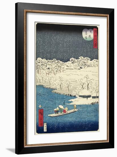 Evening Snow at Hashiba, November 1861-null-Framed Giclee Print