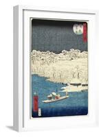 Evening Snow at Hashiba, November 1861-null-Framed Giclee Print