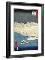 Evening Snow at Hashiba, November 1861-null-Framed Giclee Print