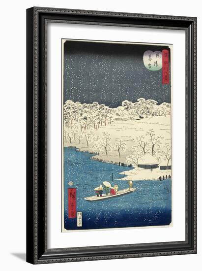 Evening Snow at Hashiba, November 1861-null-Framed Giclee Print