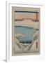 Evening Snow at Hira (Hira No Bosetsu)-Ando Hiroshige-Framed Art Print