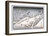 Evening Snow in Asakusa-Ando Hiroshige-Framed Art Print