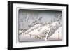 Evening Snow in Asakusa-Ando Hiroshige-Framed Art Print