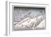 Evening Snow in Asakusa-Ando Hiroshige-Framed Art Print