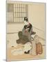 Evening Snown the Silk-Dryer, after 1766-Suzuki Harunobu-Mounted Giclee Print