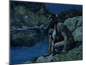 Evening Solitude, 1925-Eanger Irving Couse-Mounted Giclee Print