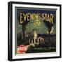 Evening Star Brand - San Fernando, California - Citrus Crate Label-Lantern Press-Framed Art Print