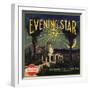 Evening Star Brand - San Fernando, California - Citrus Crate Label-Lantern Press-Framed Art Print