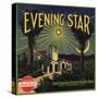 Evening Star Brand - San Fernando, California - Citrus Crate Label-Lantern Press-Stretched Canvas