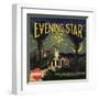 Evening Star Brand - San Fernando, California - Citrus Crate Label-Lantern Press-Framed Art Print