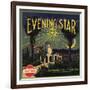 Evening Star Brand - San Fernando, California - Citrus Crate Label-Lantern Press-Framed Art Print