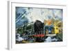 Evening Star, the Last Steam Locomotive and the New Diesel-Electric Deltic-Harry Green-Framed Giclee Print