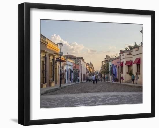 Evening street scene, Oaxaca, Mexico, North America-Melissa Kuhnell-Framed Photographic Print