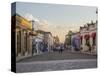 Evening street scene, Oaxaca, Mexico, North America-Melissa Kuhnell-Stretched Canvas