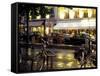 Evening Street Scene with Bicycles, Paris, France-Michele Molinari-Framed Stretched Canvas