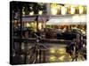 Evening Street Scene with Bicycles, Paris, France-Michele Molinari-Stretched Canvas