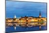 Evening Summer Scenery of Stockholm, Sweden-Scanrail-Mounted Photographic Print